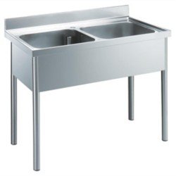 Electrolux Professional 2 Evyeli Tezgah, Evyeleri 500x500x300mm - 1200 Mm LG1225EN Electrolux Professional 2 Evyeli Tezgah, Evyeleri 500x500x300mm - 1200 Mm LG1225EN