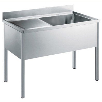 Electrolux Professional Tek Evyeli Tezgah (500x600x300mm), Damlalığı Solda - 1200mm LG1216SXEN