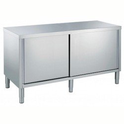 Electrolux Professional Dolaplı Çalışma Tezgahı, 1 Ara Raflı, 2 Kayar Kapılı, (6 Ayaklı) - 1800mm TN1800EN