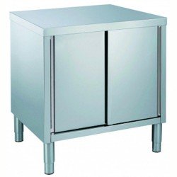 Electrolux Professional Dolaplı Çalışma Tezgahı, 1 Ara Raflı, 2 Kayar Kapılı, (4 Ayaklı) - 1000mm TN1000EN