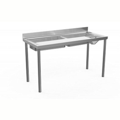 Electrolux Professional Sebze Hazırlık/yıkama Tezgahı, 1 Polietilen Kesme Tahtası, 2 Hazne, Sıyırma Hunisi, Sırtlı - 1600 Mm TLV1810PN
