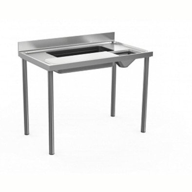 Electrolux Professional Sebze Hazırlık/yıkama Tezgahı, Polietilen Kesme Tahtası, 1 Hazne, Sıyırma Hunisi, Sırtlı - 1200 Mm TLV1210PN