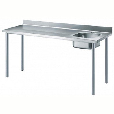 Electrolux Professional Özel Şef Çalışma Tezgahı, Sırtlı, 1 Evye (sağda) - 1800 Mm TL1810DXEN