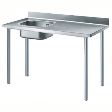 Electrolux Professional Özel Şef Çalışma Tezgahı, Sırtlı, 1 Evye (solda) - 1400 Mm TL1410SXEN