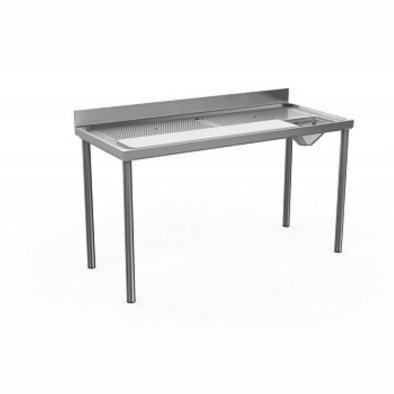 Electrolux Professional Et Ve Balık Hazırlık/yıkama Tezgahı, Delikli Ve Çıkarılabilir, Bıçak Tutacağı, Polietilen Kesme Tahtası, Drenaj, Sıyırma Hunisi, Sırtlı, 1600mm TLC1600EN