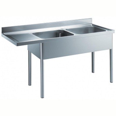 Electrolux Professional 2 Evyeli Tezgah, Evyeleri 500x500x290 Mm, Damlalık Solda - 1800 Mm LR2SSPEP
