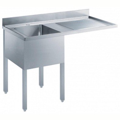 Electrolux Professional Tezgahaltı Bulaşık Makinesi İçin Tezgah, 1 Evyeli (600x500 Mm), Damlalık Sağda - 1400 Mm ESBD1417R