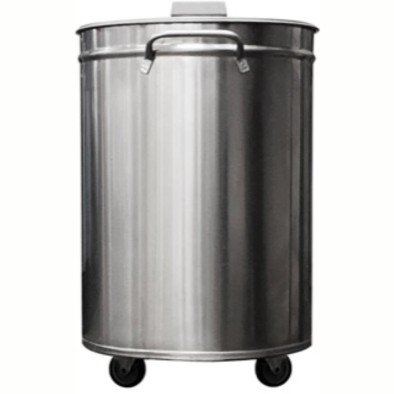 Electrolux Professional Paslanmaz Çelik 50 Lt Mobil Çöp Kovası, Kapaklı NCVR50
