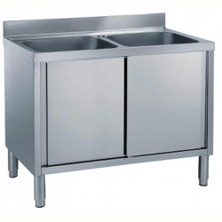 Electrolux Professional Dolaplı Tezgah, 2 Evyeli (500x500 Mm) - 1200 Mm ML2S1217N Electrolux Professional Dolaplı Tezgah, 2 Evyeli (500x500 Mm) - 1200 Mm ML2S1217N