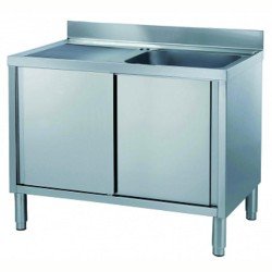 Electrolux Professional Dolaplı Tezgah, Tek Evyeli (500x500 Mm), Damlalık Solda - 1200 Mm ML1S1217LN Electrolux Professional Dolaplı Tezgah, Tek Evyeli (500x500 Mm), Damlalık Solda - 1200 Mm ML1S1217LN