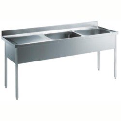 Electrolux Professional 2 Evyeli Tezgah (500x500 Mm), Damlalık Solda - 1800 Mm SL218SN Electrolux Professional 2 Evyeli Tezgah (500x500 Mm), Damlalık Solda - 1800 Mm SL218SN