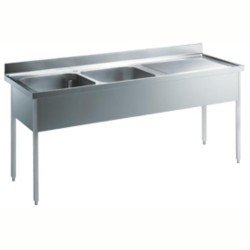 Electrolux Professional 2 Evyeli Tezgah (500x500 Mm), Damlalık Sağda - 1800 Mm SL218DN Electrolux Professional 2 Evyeli Tezgah (500x500 Mm), Damlalık Sağda - 1800 Mm SL218DN