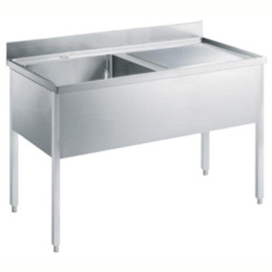 Electrolux Professional Tek Evyeli Tezgah (500x500 Mm), Damlalık Sağda - 1400 Mm SL14DN