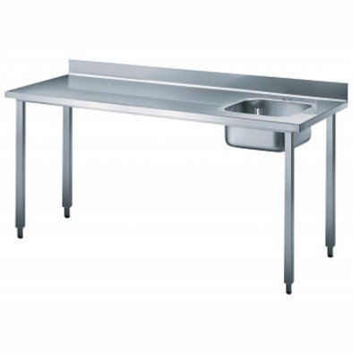 Electrolux Professional Şef Çalışma Tezgahı, Sırtlı, Evyeli (sağda) - 1800 Mm BTD18R7N Electrolux Professional Şef Çalışma Tezgahı, Sırtlı, Evyeli (sağda) - 1800 Mm BTD18R7N