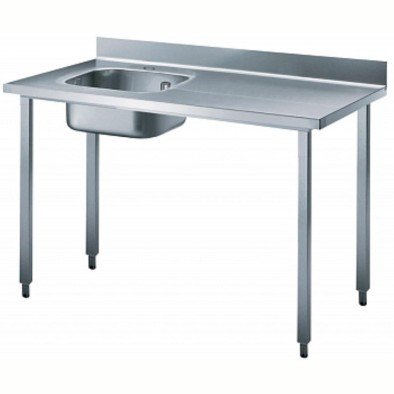 Electrolux Professional Şef Çalışma Tezgahı, Sırtlı, Evyeli (solda) - 1200 Mm BTD12L7N