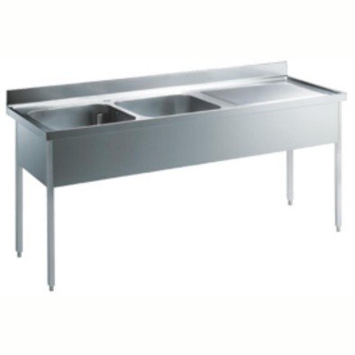 Electrolux Professional 2 Evyeli Tezgah, Evyeler 600x500 Mm, Damlalığı Sağda - 2100 Mm LG2126DXPN
