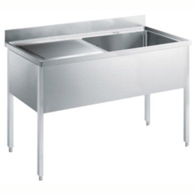 Electrolux Professional Tek Evyeli Tezgah, Evyesi 600x500 Mm, Damlalığı Solda - 1400 Mm LG1416SXPN