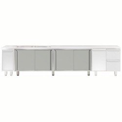 Electrolux Professional Evyeli Üst Tabla Altı İçin Dolap, Kayar Kapılı - 2400 Mm - Modular Line TEL2S24 Electrolux Professional Evyeli Üst Tabla Altı İçin Dolap, Kayar Kapılı - 2400 Mm - Modular Line TEL2S24