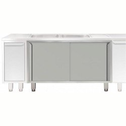 Electrolux Professional Evyeli Üst Tabla Altı İçin Dolap, Kayar Kapılı - 1400 Mm - Modular Line TEL2S14 Electrolux Professional Evyeli Üst Tabla Altı İçin Dolap, Kayar Kapılı - 1400 Mm - Modular Line TEL2S14