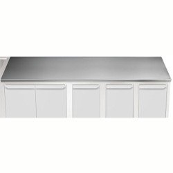 Electrolux Professional Üst Tabla, Sırtsız, 1900 Mm, 1,5 Mm Kalınlıkta Üst Tabla 18 Mm Kalınlığında Ses Sönümlendirici Malzeme Ve Ayrıca 2 Paslanmaz Kayıtla Güçlendirilmiştir - Modular Line TPLA19