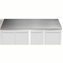 Electrolux Professional Üst Tabla, Sırtsız, 1700 Mm, 1,5 Mm Kalınlıkta Üst Tabla 18 Mm Kalınlığında Ses Sönümlendirici Malzeme Ve Ayrıca 2 Paslanmaz Kayıtla Güçlendirilmiştir - Modular Line TPLA17