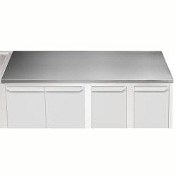 Electrolux Professional Üst Tabla, Sırtsız, 1600 Mm, 1,5 Mm Kalınlıkta Üst Tabla 18 Mm Kalınlığında Ses Sönümlendirici Malzeme Ve Ayrıca 2 Paslanmaz Kayıtla Güçlendirilmiştir - Modular Line TPLA16