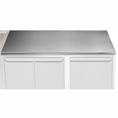 Electrolux Professional Üst Tabla, Sırtsız, 1300 Mm, 1,5 Mm Kalınlıkta Üst Tabla 18 Mm Kalınlığında Ses Sönümlendirici Malzeme Ve Ayrıca 2 Paslanmaz Kayıtla Güçlendirilmiştir - Modular Line TPLA13