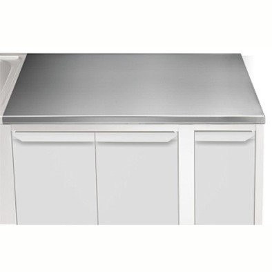 Electrolux Professional Üst Tabla, Sırtsız, 1200 Mm, 1,5 Mm Kalınlıkta Üst Tabla 18 Mm Kalınlığında Ses Sönümlendirici Malzeme Ve Ayrıca 2 Paslanmaz Kayıtla Güçlendirilmiştir - Modular Line TPLA12