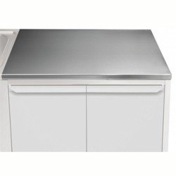 Electrolux Professional Üst Tabla, Sırtsız, 1000 Mm, 1,5 Mm Kalınlıkta Üst Tabla 18 Mm Kalınlığında Ses Sönümlendirici Malzeme Ve Ayrıca 2 Paslanmaz Kayıtla Güçlendirilmiştir - Modular Line TPLA10