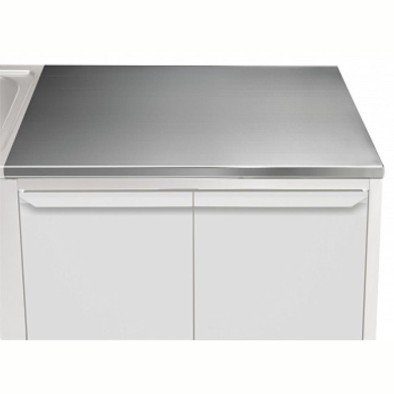 Electrolux Professional Üst Tabla, Sırtsız, 1000 Mm, 1,5 Mm Kalınlıkta Üst Tabla 18 Mm Kalınlığında Ses Sönümlendirici Malzeme Ve Ayrıca 2 Paslanmaz Kayıtla Güçlendirilmiştir - Modular Line TPLA10