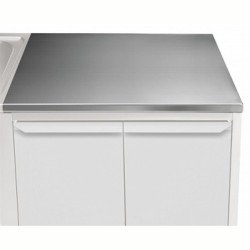 Electrolux Professional Üst Tabla, Sırtsız, 900 Mm, 1,5 Mm Kalınlıkta Üst Tabla 18 Mm Kalınlığında Ses Sönümlendirici Malzeme Ve Ayrıca 2 Paslanmaz Kayıtla Güçlendirilmiştir - Modular Line TPLA9