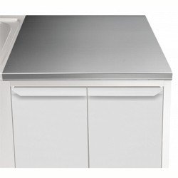 Electrolux Professional Üst Tabla, Sırtsız, 800 Mm, 1,5 Mm Kalınlıkta Üst Tabla 18 Mm Kalınlığında Ses Sönümlendirici Malzeme Ve Ayrıca 2 Paslanmaz Kayıtla Güçlendirilmiştir - Modular Line TPLA8
