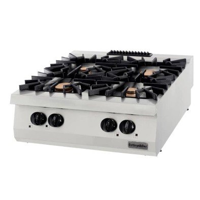 Öztiryakiler Set Üstü Gazlı Ocak, Dörtlü, 40 Kw, 80x90x30 Cm, Osog 8090 P Öztiryakiler Set Üstü Gazlı Ocak, Dörtlü, 40 Kw, 80x90x30 Cm, Osog 8090 P