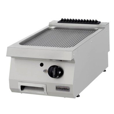 Öztiryakiler Gazlı Grill Plate, Oluklu, Sert Krom Kaplı, 40x90x30 Cm, Ogg 4090 N