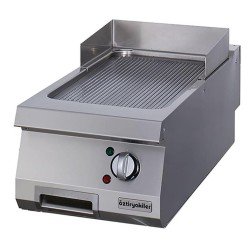 Öztiryakiler Öztiyakiler Elektrikli Grill Plate, Oluklu, Krom Kaplı, 40x90x30 Cm, Oge 4090 N C