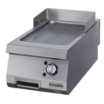 Öztiyakiler Elektrikli Grill Plate, Oluklu, Krom Kaplı, 40x90x30 Cm, Oge 4090 N C