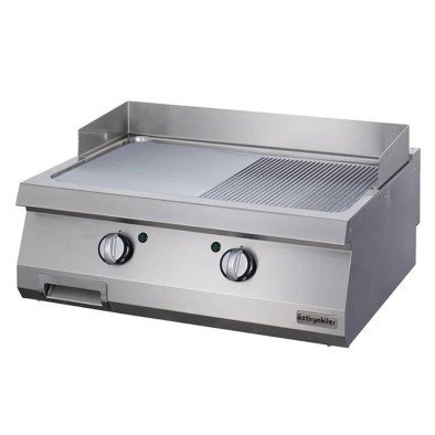 Öztiryakiler Elektrikli Grill Plate, Yarı Oluklu, 80x90x30 Cm, Oge 8090 1/2 N C
