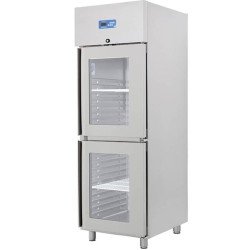 Öztiryakiler Çift Cam Kapılı Dik Tip Buzdolabı, Gn 600 Nmv Model, 304 Model