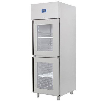 Öztiryakiler İki Yarım Cam Kapılı Dik Tip Buzdolabı , K Tip , Gn 600 Nmv Model, 304 Kalite