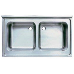 Öztiryakiler Tablalı Evye, Çift Göz Damlalıksız, 140x70 Cm, 50*50*30 Gözlü Öztiryakiler Tablalı Evye, Çift Göz Damlalıksız, 140x70 Cm, 50*50*30 Gözlü