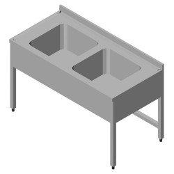 Öztiryakiler Evyeli Tezgah, 2g, 3 Perdeli, 120x60 Cm