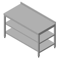 Öztiryakiler Ara Raflı Çalışma Tezgahı 60x60 Cm Öztiryakiler Ara Raflı Çalışma Tezgahı 60x60 Cm