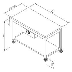 Öztiryakiler Çalışma Tezgahı Taban Raflı Tek Çekim Hareketli 120x60 Cm Öztiryakiler Çalışma Tezgahı Taban Raflı Tek Çekim Hareketli 120x60 Cm