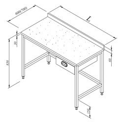 Öztiryakiler Çalışma Tezgahı Mermer Tablalı Taban Rafsız Tek Çekmeceli 190x80 Cm Öztiryakiler Çalışma Tezgahı Mermer Tablalı Taban Rafsız Tek Çekmeceli 190x80 Cm