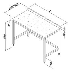 Öztiryakiler Çalışma Tezgahı Mermer Tablalı Taban Rafsız 120x80 Cm Öztiryakiler Çalışma Tezgahı Mermer Tablalı Taban Rafsız 120x80 Cm