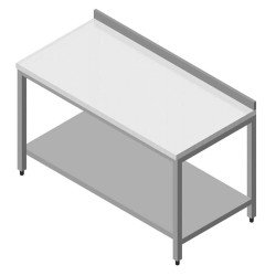 Öztiryakiler Çalışma Tezgahı Polietilen Tabalı Taban Raflı 120x60 Cm