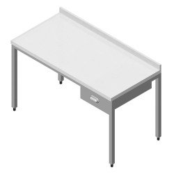 Öztiryakiler Çalışma Tezgahı Polietilen Tablalı Tek Çekmeceli 120x60 Cm