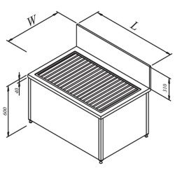 Öztiryakiler Kazan Yıkama Evyesi, 140x80 Cm Öztiryakiler Kazan Yıkama Evyesi, 140x80 Cm