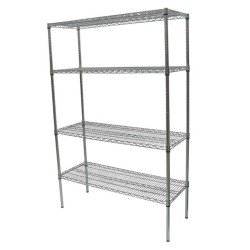 Öztiryakiler 4 Katlı Paslanmaz İstif Rafı, Izgara Tabla, 53x183x183 Cm, 201 K