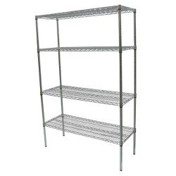 Öztiryakiler Paslanmaz İstif Rafı,Izgara Tablası,4 Katlı,53x152x183Cm 340 Kalite